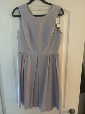 Brooks Brothers NWT Lavender Linen Cotton Fit & Flare Dress Size 8